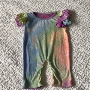 Rock-n-Beauty tie dye romper